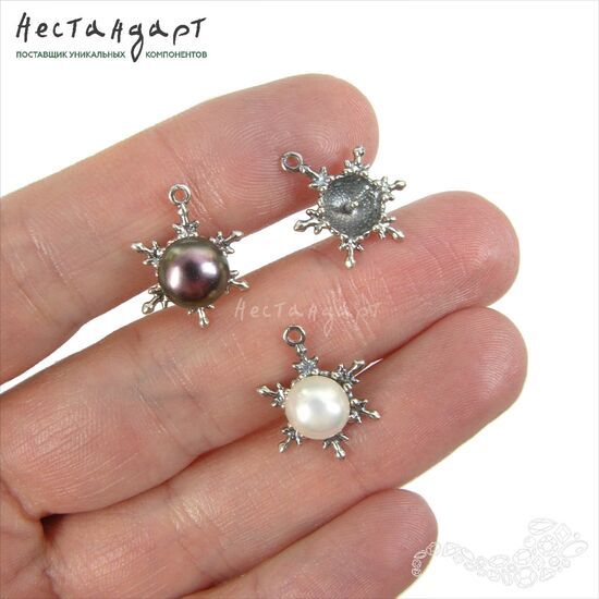 Подвеска SnowStar Silver Plated 16,5х12,5 мм, изображение 2