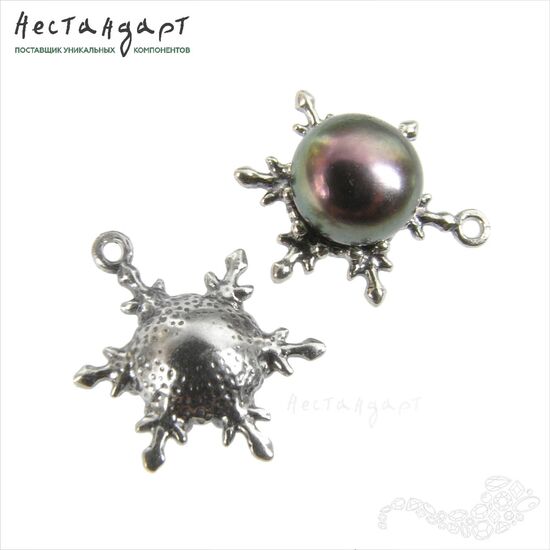 Подвеска SnowStar Silver Plated 16,5х12,5 мм, изображение 4