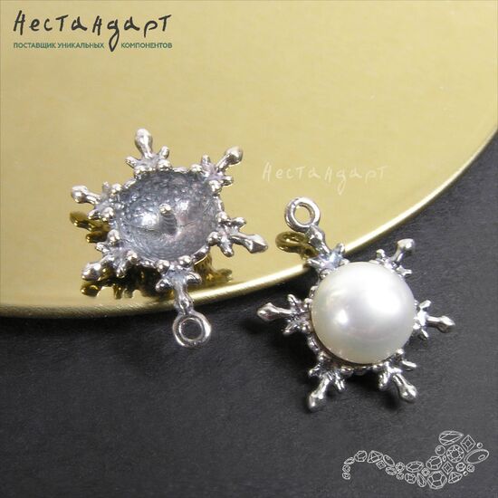 Подвеска SnowStar Silver Plated 16,5х12,5 мм, изображение 5