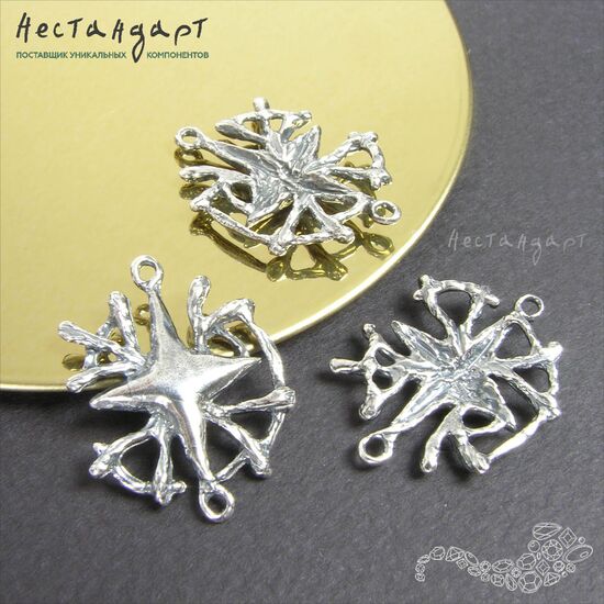Подвеска-коннектор North Star Silver Plated 25 мм, изображение 3