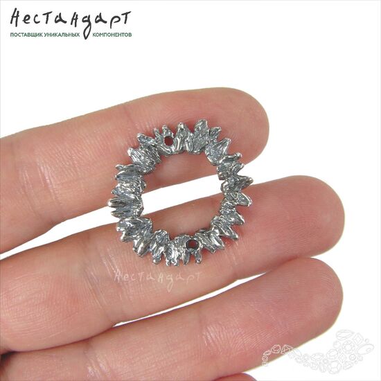 Коннектор Sunflower Silver Plated 25 мм, изображение 2