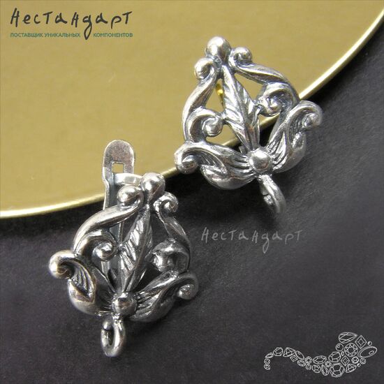 Швензы Lily Silver Plated 17х14 мм (пара), изображение 2