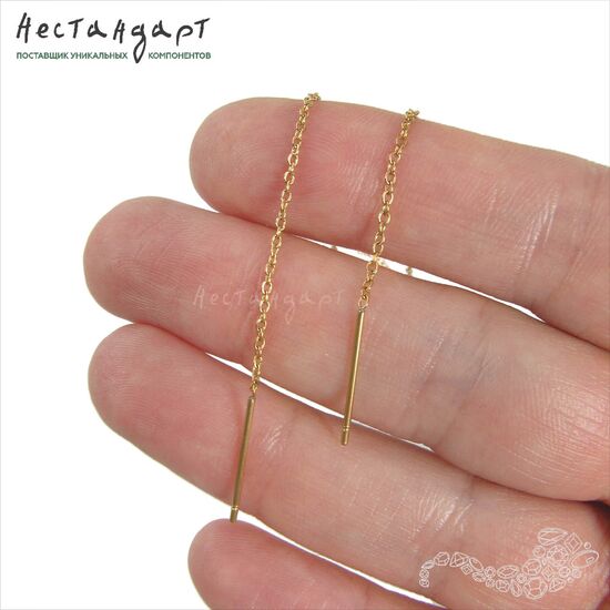 Швензы-протяжки Gold Stainless Steel (пара) (90 мм), Размер: 90 мм, изображение 2