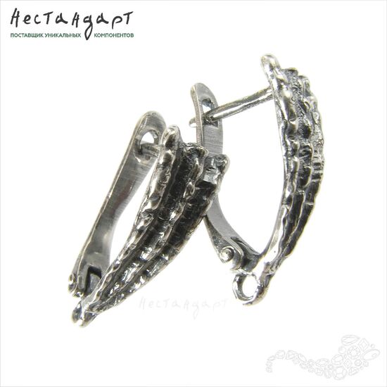 Швензы Ancient Shell Silver Plated 20x7 мм (пара)