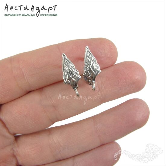 Швензы Middle-earth Silver Plated 17х7 мм (пара), изображение 3