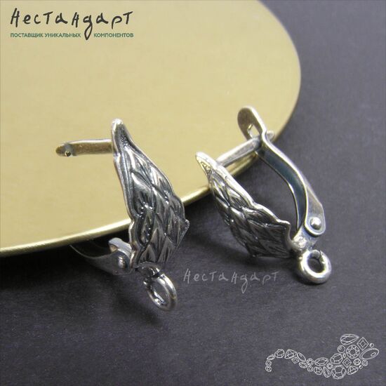 Швензы Middle-earth Silver Plated 17х7 мм (пара), изображение 4