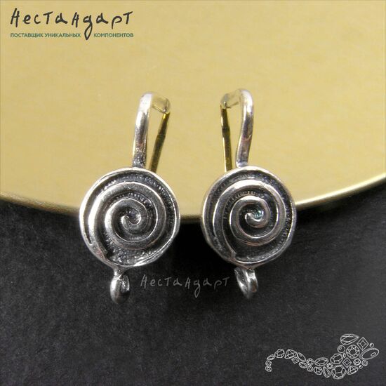 Швензы Fortune Silver Plated 17х8 мм (пара), изображение 2