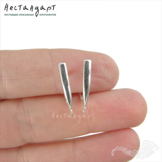 Швензы Geometric Sterling Silver 16 мм (пара), изображение 2