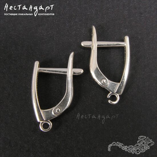 Швензы Geometric Sterling Silver 16 мм (пара), изображение 3