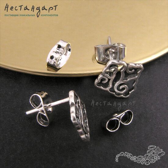 Стопперы-заглушки для пусет Steel Butterfly (20 шт.) (6x4 мм), Размер: 6x4 мм