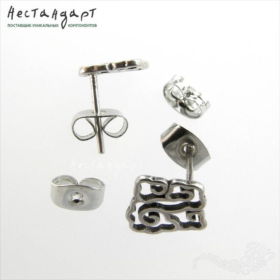 Стопперы-заглушки для пусет Steel Butterfly (20 шт.) (6x4 мм), Размер: 6x4 мм, изображение 2