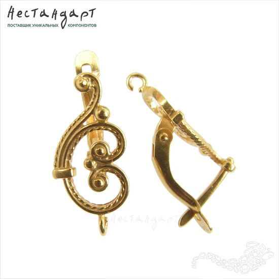 Швензы Symphony Gold Plated 20х9 мм (пара), изображение 3