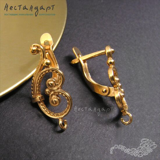 Швензы Symphony Gold Plated 20х9 мм (пара), изображение 4