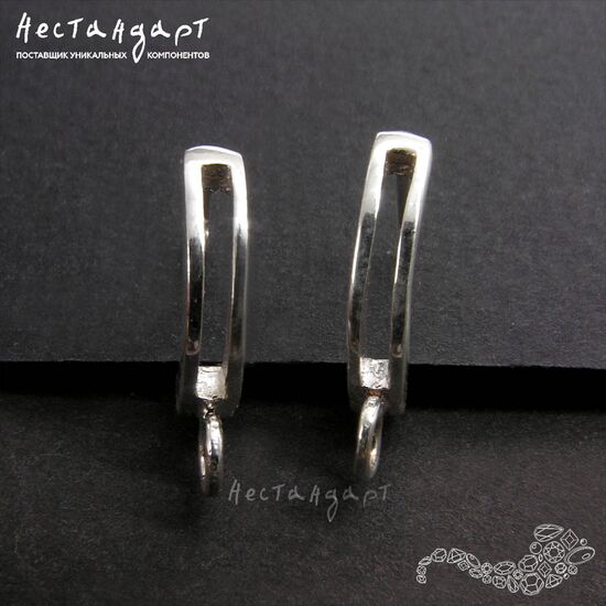 Швензы Parallel Sterling Silver 20х11 (пара)