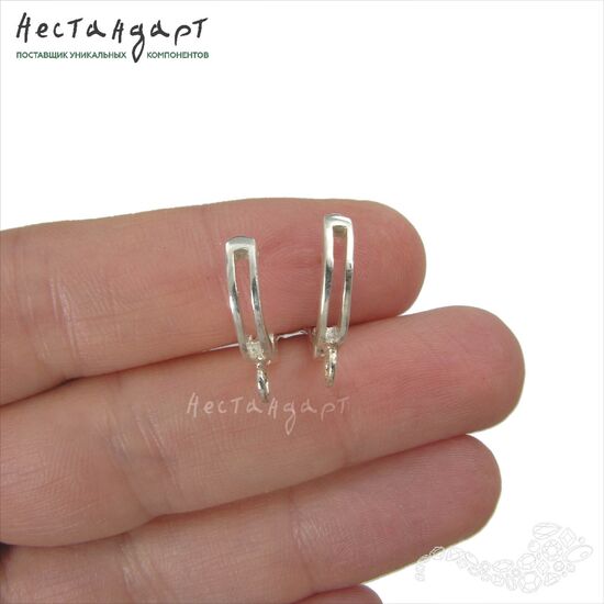 Швензы Parallel Sterling Silver 20х11 (пара), изображение 2