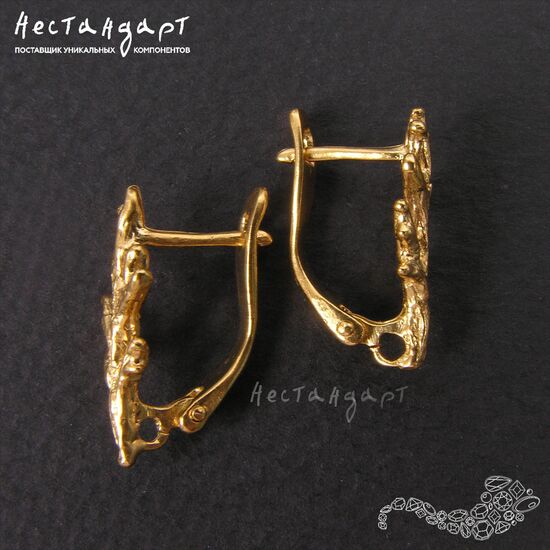 Швензы Coral Reef Gold Plated 19x8 мм (пара), изображение 4