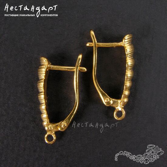 Швензы Conus Luteus Gold Plated 20x6 мм (пара), изображение 5