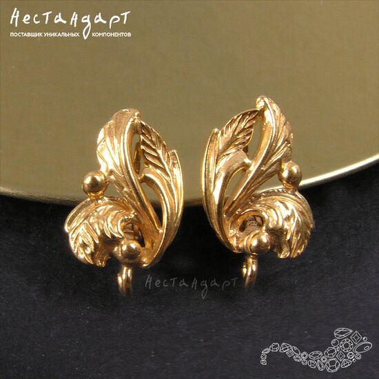 Швензы Forest Gold Plated 17х10 мм (пара)