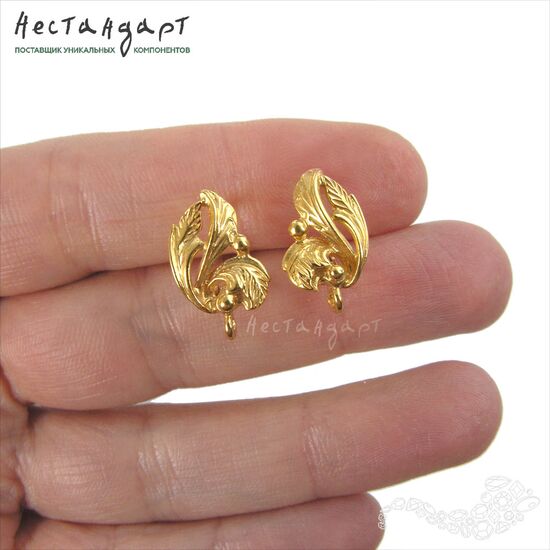 Швензы Forest Gold Plated 17х10 мм (пара), изображение 2