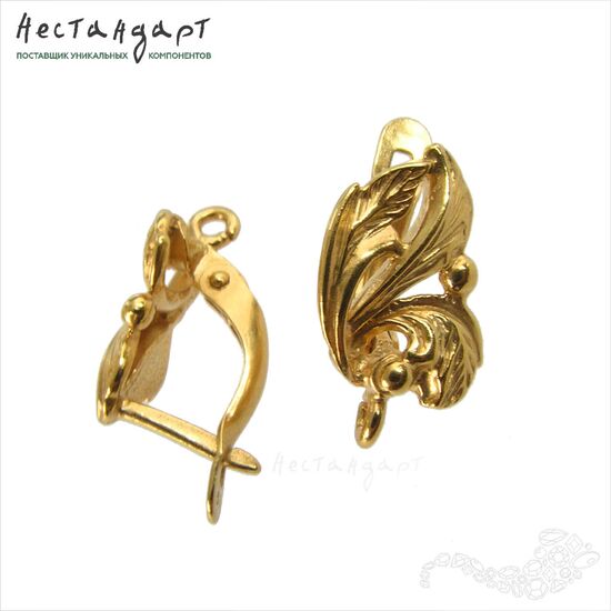 Швензы Forest Gold Plated 17х10 мм (пара), изображение 3