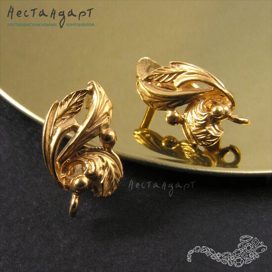 Швензы Forest Gold Plated 17х10 мм (пара), изображение 4