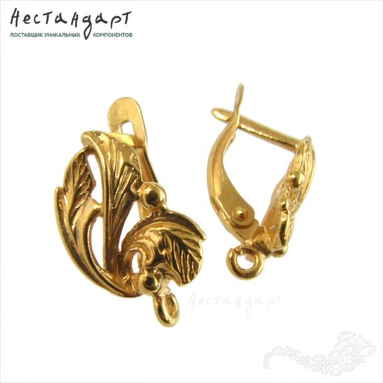 Швензы Forest Gold Plated 17х10 мм (пара), изображение 5