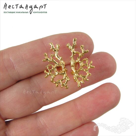 Швензы Frivolite Gold Plated 22х10 мм (пара), изображение 2