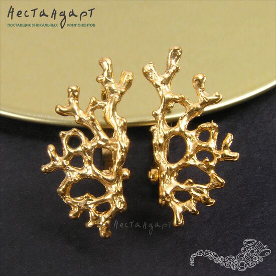 Швензы Frivolite Gold Plated 22х10 мм (пара), изображение 3