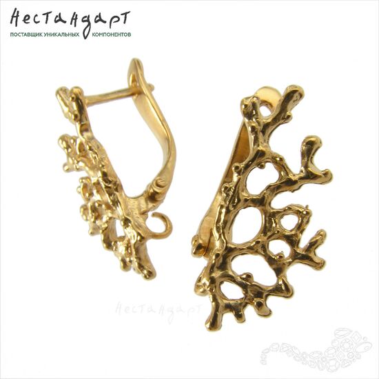 Швензы Frivolite Gold Plated 22х10 мм (пара), изображение 4