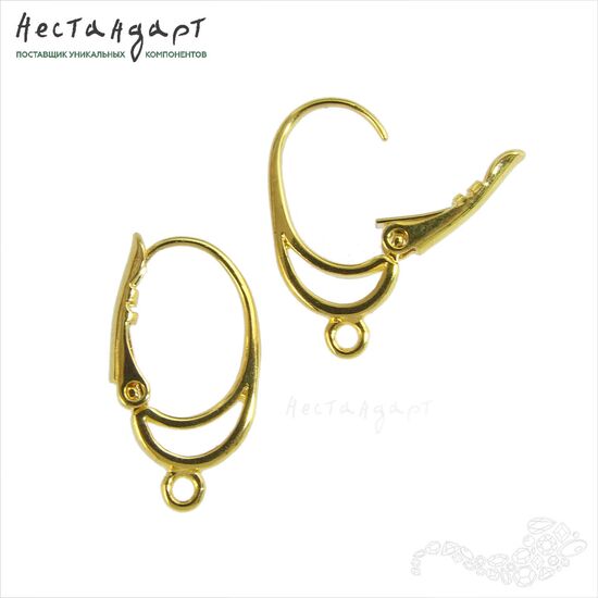 Швензы Manhattan Gold Plated 20х11 мм (пара)