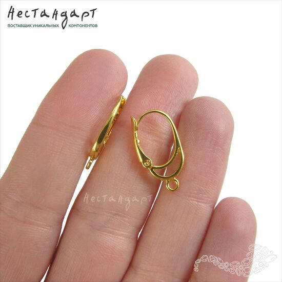 Швензы Manhattan Gold Plated 20х11 мм (пара), изображение 3