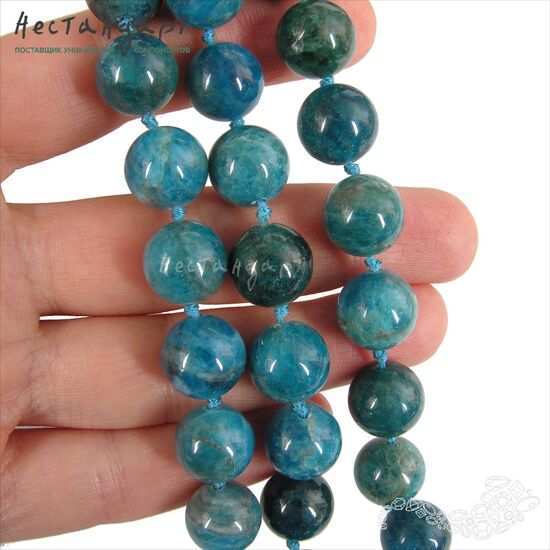 Апатит голубой натуральный 12 мм, изображение 2