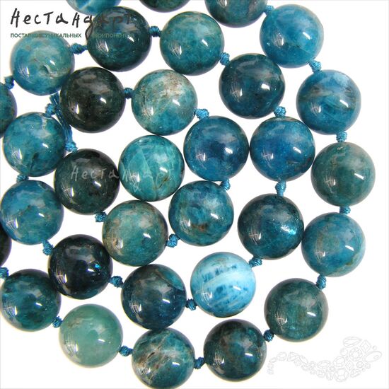 Апатит голубой натуральный 12 мм, изображение 3