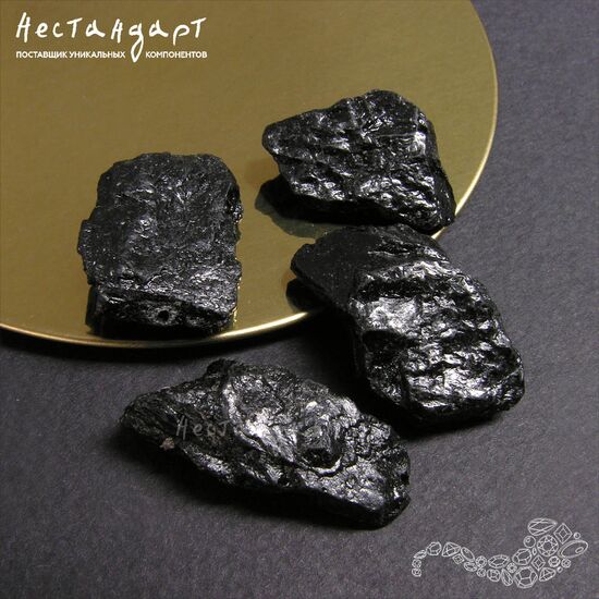 Турмалин черный натуральный Sherl Sauvage 35х21-23х12 мм, изображение 5