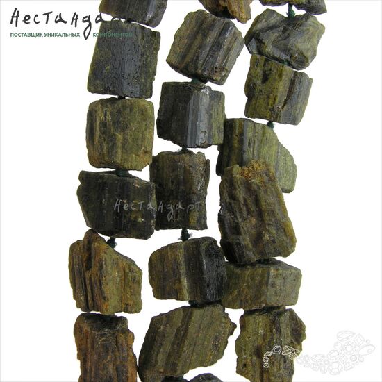 Турмалин Верделит натуральный кристаллы 12-25 мм, изображение 3