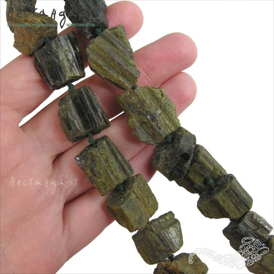 Турмалин Верделит натуральный кристаллы 12-25 мм, изображение 5