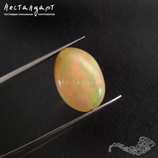 Опал натуральный благородный эфиопский 13-16 мм