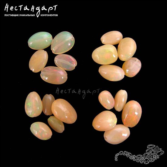 Опал натуральный благородный эфиопский 7-10 мм (уп. 5 шт.), изображение 3