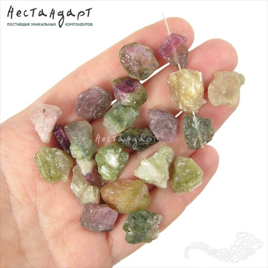 Турмалин натуральный Rough Native 12-17 мм (уп. 6 шт), изображение 2