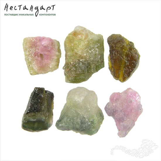 Турмалин натуральный Rough Native 12-17 мм (уп. 6 шт), изображение 5