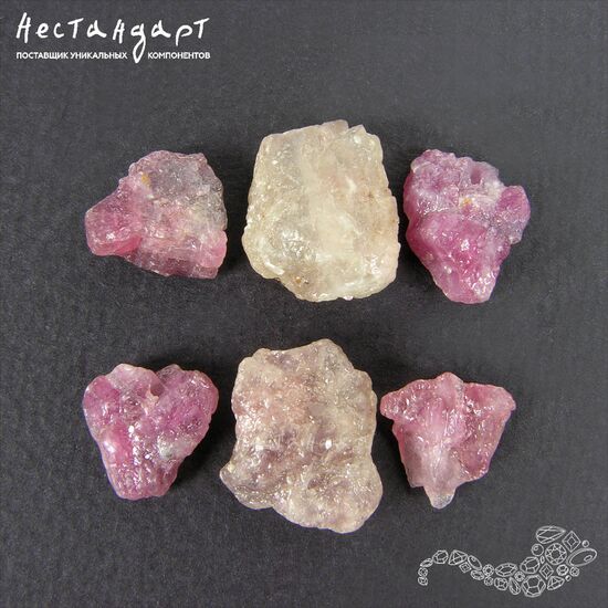 Турмалин натуральный Rough Native 12-17 мм (уп. 6 шт), изображение 6