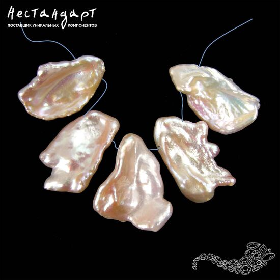 Жемчуг натуральный Biwa 19-33 мм (уп. 5 шт)