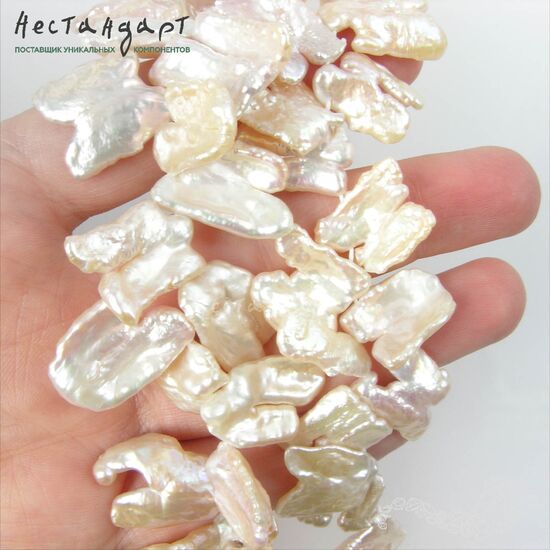 Жемчуг барочный натуральный Fancy 15-23 мм (сет 3 шт.), изображение 2