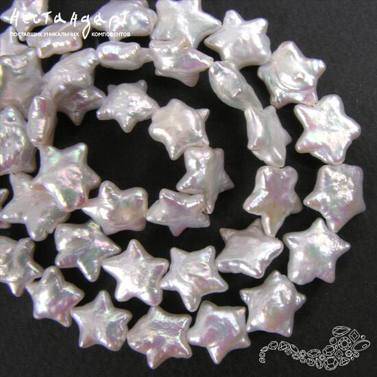 Жемчуг натуральный Baroque Star 10-12 мм, изображение 2