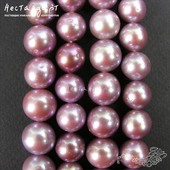 Жемчуг натуральный South Sea Purple Rose 11-13 мм, изображение 4