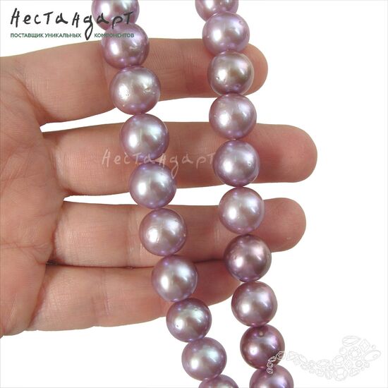Жемчуг натуральный South Sea Purple Rose 11-13 мм, изображение 6