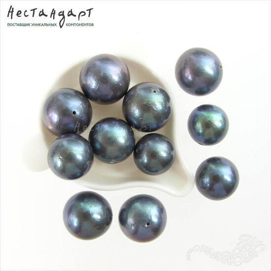 Жемчуг натуральный облагороженный Tahiti Black Sea 11-13 мм, изображение 3