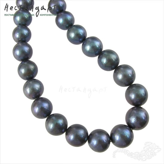 Жемчуг натуральный облагороженный Tahiti Black Sea 11-13 мм, изображение 4