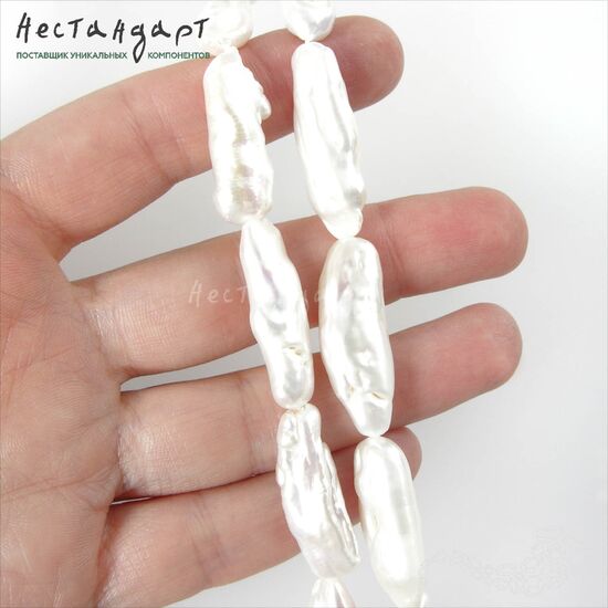 Жемчуг натуральный Baroque Biwa 22-30 мм, изображение 4