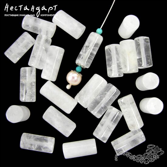 Кварц натуральный бесцветный Cylinder 17х8 мм